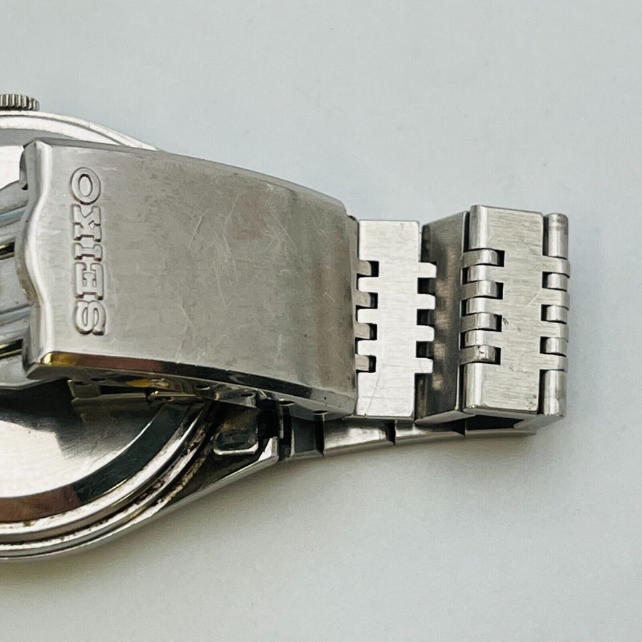 SEIKO 7123-8110 TYPEⅡ quartz men's watch date vintage battery replaced 36.0ｍｍ