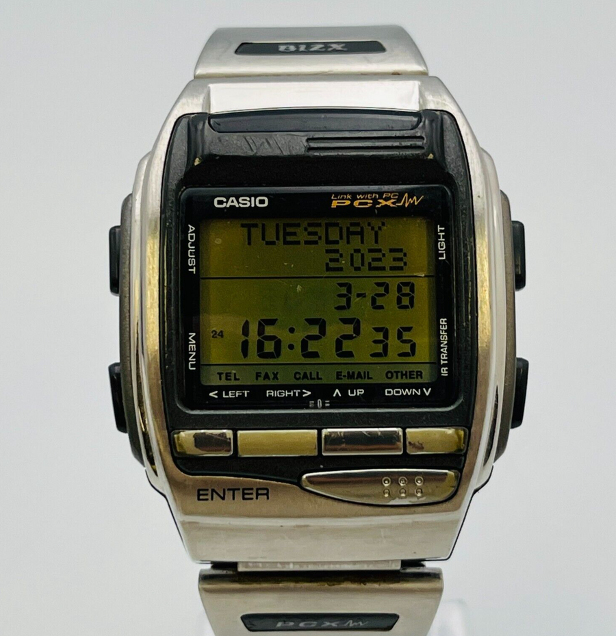 CASIO HBX-100 DATABANK BIZX PCX Quartz Digital Men's wristwatch 39.9mm