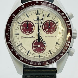 OMEGA×Swatch MISSION TO PLUTO SO33M101 quartz chronograph small second men 42.7ｍｍ