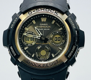 CASIO G-SHOCK AWG-100 TOUGH SOLAR men's wristwatch battery replaced 46.5mm