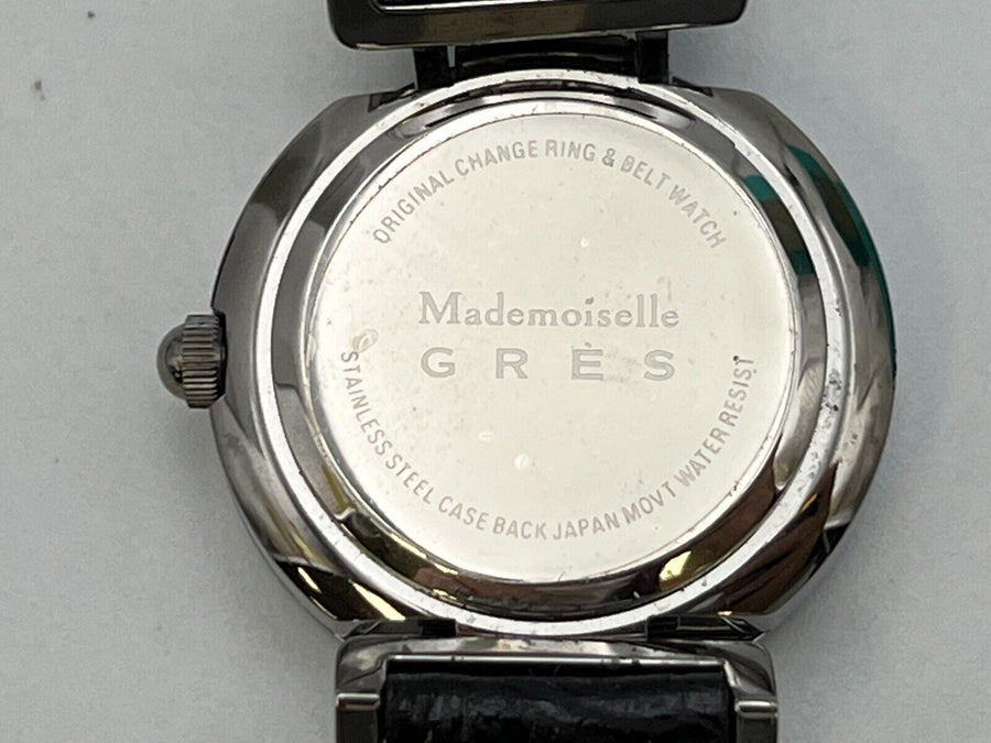 Mademoiselle GRES ladies watch quartz dress-up belt replacement bezel 25.6mm