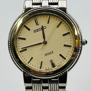 SEIKO DOLCE 8J41-0A20 WATER RESISTANT 33.6mm Operation has been confirmed