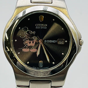 CITIZEN Eco-Drive GN-4-S-9 DISNEY Mickey Mouse black dial analog quartz 38.3mm