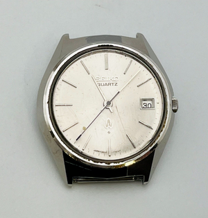 Seiko 3802-7010 quartz antique date function body stainless steel 32.7mm