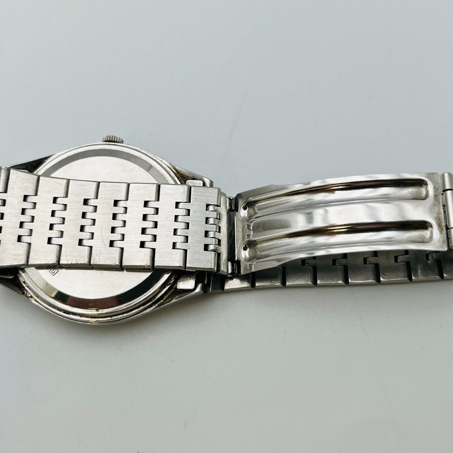 SEIKO 7123-8110 TYPEⅡ quartz men's watch date vintage battery replaced 36.0ｍｍ