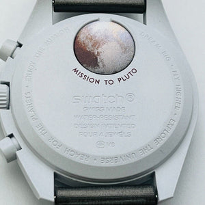 OMEGA×Swatch MISSION TO PLUTO SO33M101 quartz chronograph small second men 42.7ｍｍ