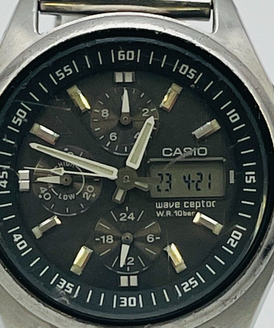 CASIO WVQ-500TDJ wave scepter Radio Solar Men's Watch Chronograph 38.2mm