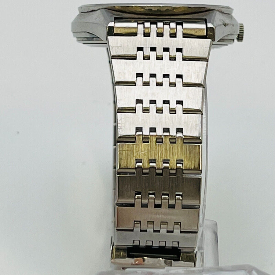 SEIKO 7123-8110 TYPEⅡ quartz men's watch date vintage battery replaced 36.0ｍｍ