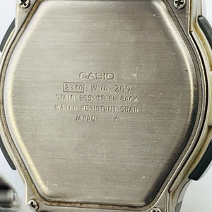 CASIO Wave Ceptor DATA BANK WVA-200 TWINCEPT Quartz Men's wristｗatch 43.2ｍｍ