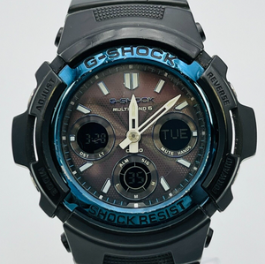 CASIO G-SHOCK AWG-M100A men's watch analog-digital radio wave solar 46.2mm