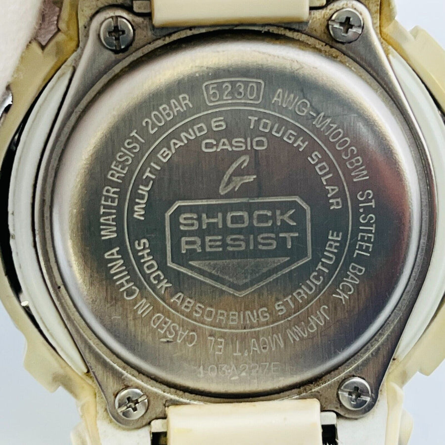 Casio G-Shock AMG-M100SBW White tough solar 48.0mm