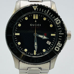 GUCCI 126.2 G timeless sports quartz analog with windshield scratches 44.7mm