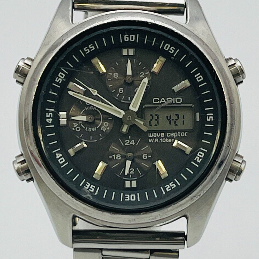 CASIO WVQ-500TDJ wave scepter Radio Solar Men's Watch Chronograph 38.2mm