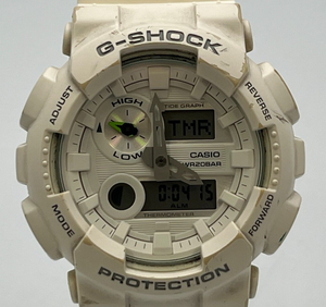 CASIO GAX-100A white analog-digital quartz Aftermarket belt men's watch 51.0mm