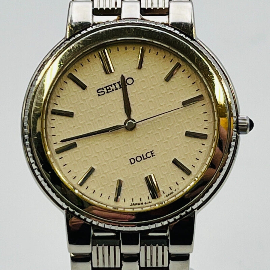 SEIKO DOLCE 8J41-0A20 WATER RESISTANT 33.6mm Operation has been confirmed