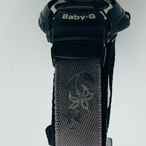 CASIO Baby-G floral embroidery BG-22 black x gray quartz analog 42.0mm